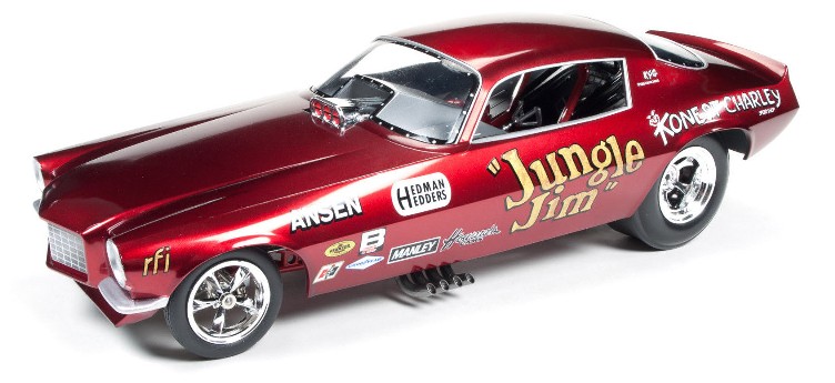 Auto World Red Jungle Jim Funny Car Camaro