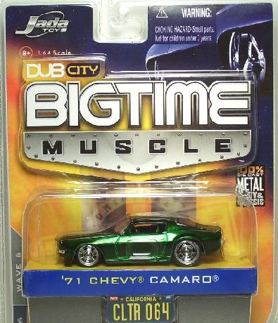 Green Jada Big Time Muscle 1971 Camaro