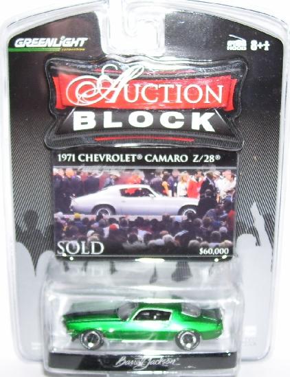 Greenlight Green Machine Barrett Jackson Auction 1971 Camaro Z28