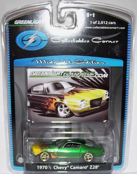 Greenlight Green Machine Collectable Corner Midnight Edition 1970 Camaro Z28