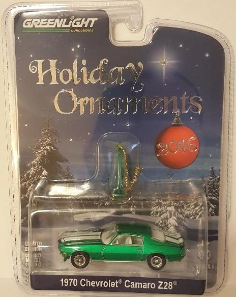 Greenlight 2016 Holiday Ornaments 1970 Camaro Z28