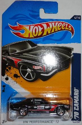 Hotwheels Black Road Race 1970 Camaro