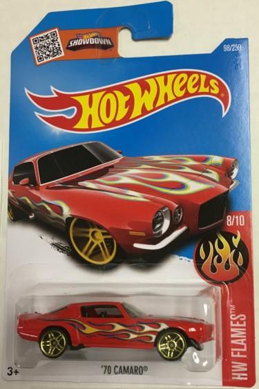 Hotwheels Flames Red 1970 Camaro