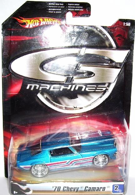 Hotwheels G Machines Blue Striped 1970 Camaro Z28