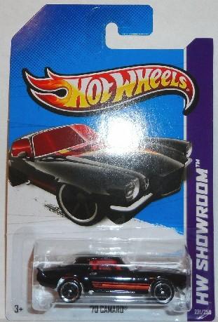 Hotwheels Black Showroom Camaro