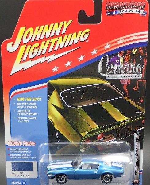 JL Muscle Cars U.S.A. Astro Blue 1970 Camaro Z28