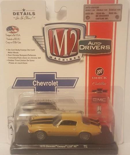 M2 Machines Yellow 1970 Camaro Z28