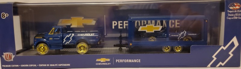 M2 Chase Chevrolet Performance Car Hauler with Blue Camaro