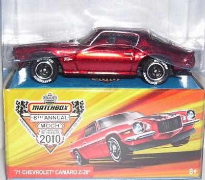 8th Annual Matchbox Collectors Community Hall 1971 Camaro Z28