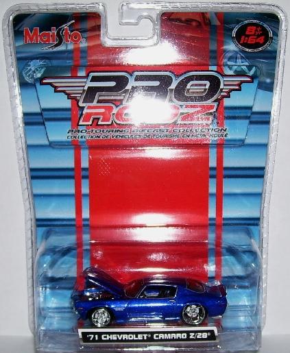 Deep Blue Maisto Pro Rodz 1971 Camaro