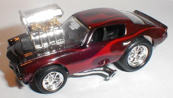 Maroon Flamed Matchbox/Muscle Machine Camaro