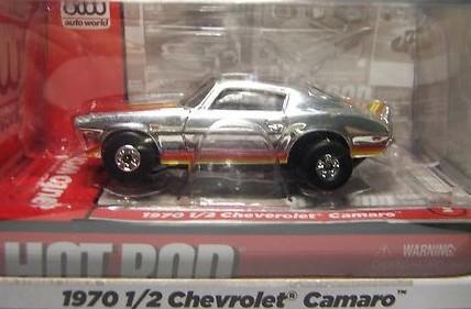 AutoWorld Hot Rod Chrome Camaro